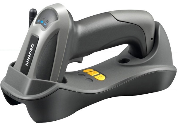  Сканер штрих-кода Mindeo CS3290, ручной, беспроводной, Laser, 1D, USB/Radio 433Mhz, станция связи/зарядки, черный/серый, IP52 (CS3290)