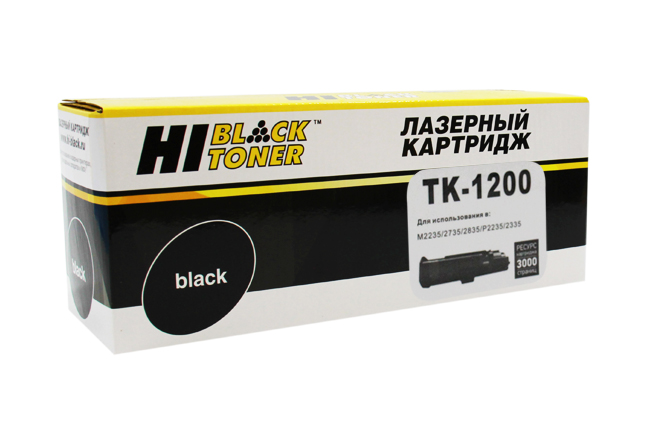 Картридж лазерный Hi-Black HB-TK-1200 (TK-1200/1T02VP0RU0), черный, 3000 страниц, совместимый для Kyocera M2235/ 2735/ 2835/ P2335