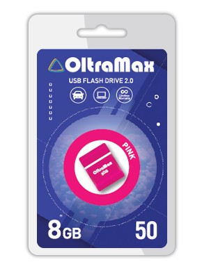 Флешка 8Gb USB 2.0 OltraMax 50, розовый (OM-8GB-50-Pink)