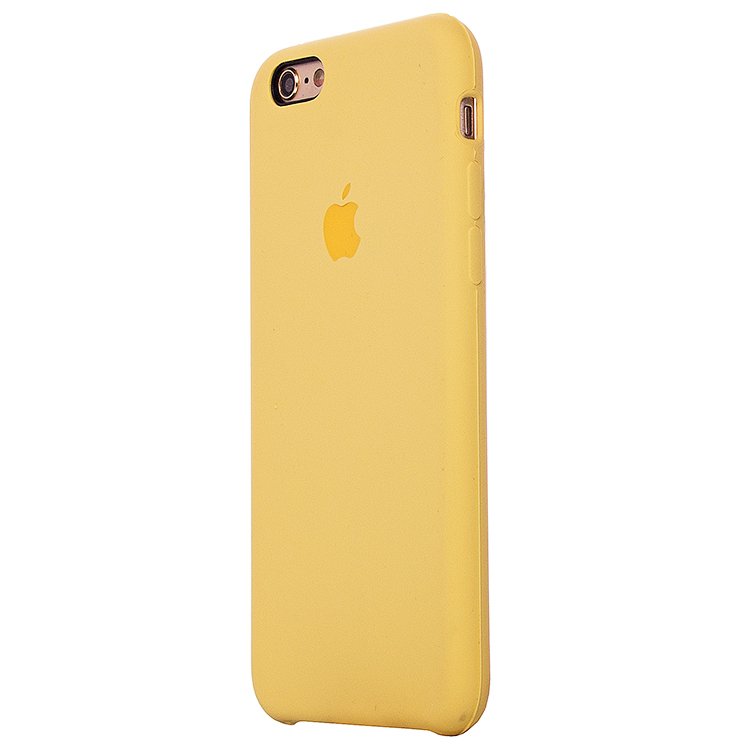   E2E4 Чехол-накладка ORG для смартфона Apple iPhone 6/6S, soft-touch, желтый (65030)