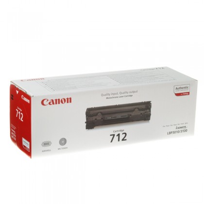 Картридж лазерный Canon 712/1870B002, черный, 1500 страниц, оригинальный для Canon LBP3010/3100 series