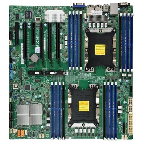 Материнская плата Supermicro X11DPi-N, 2x2xLGA3647 (Socket P), iC621, 16xDDR4, 4PCI-Ex16, 2PCI-Ex8, 1xM.2-PCI-E, 14SATA3 RAID 0/1/5/10, 2xGLAN, IPMI, 4xUSB 2.0, 5xUSB 3.0, VGA, E-ATX, Bulk (MBD-X11DPI-N-B)