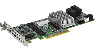 Контроллер Supermicro AOC-S3108L-H8iR-16DD, SAS/SATA 12G, 8-port (miniSAS HD), RAID 0/1/5/6/10/50/60, 2Gb, PCI-Ex8, SGL