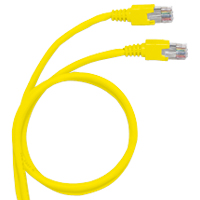 Патч-корд FTP кат.6a 1м, RJ45-RJ45, желтый, Legrand (051780)