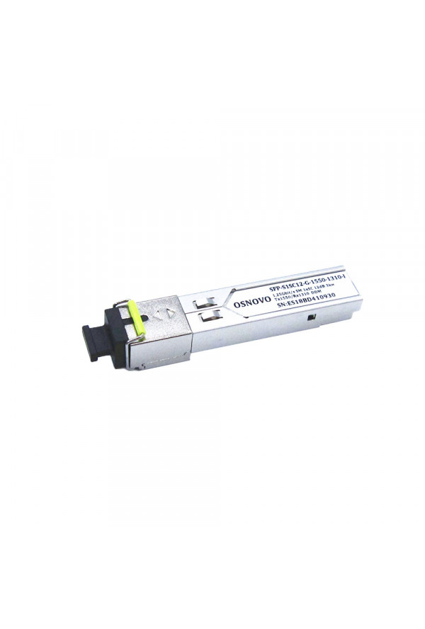 Модуль SFP Osnovo S1SC12-G, 3 км, SC, Tx:1310 нм, Rx:1550 нм, 1.25 Гбит/с, SM, DDM (SFP-S1SC12-G-1550-1310-I)