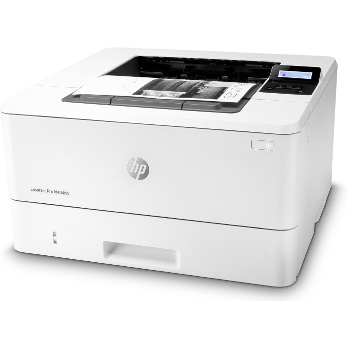 Принтер лазерный HP LaserJet Pro M404dn, A4, ч/б, 38стр/мин (A4 ч/б), 1200x1200dpi, дуплекс, сетевой, USB (W1A53A)