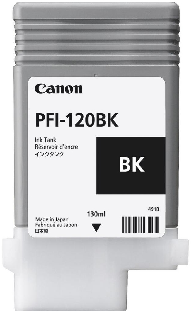 Картридж струйный Canon PFI-120 (2885C001), черный, оригинальный, объем 130мл, для imagePROGRAF TM-200/205/300/305