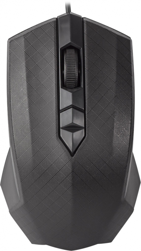 Мышь проводная Defender Guide MB-751, 1000dpi, оптическая светодиодная, USB, черный (52751)