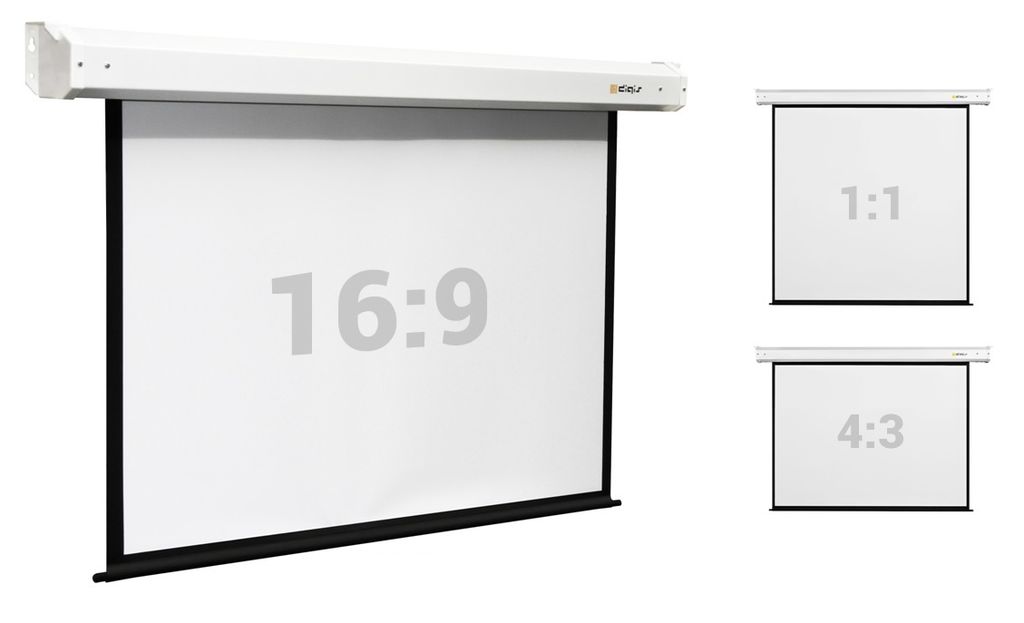 Экран для проектора настенно-потолочный рулонный (моторизованный привод) Digis Electra-F, формат 4:3, 150x200см (DSEF-4303)