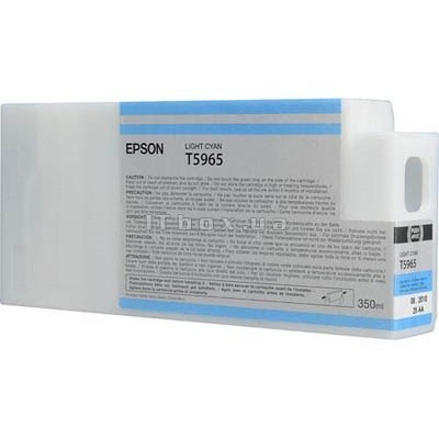  Картридж струйный Epson T5965 (C13T596500), светло-голубой, оригинальный, объем 350мл, для Epson Stylus Pro 9900 / 7900 / 9890 / 7890 / WT7900 Design Edition / WT7900