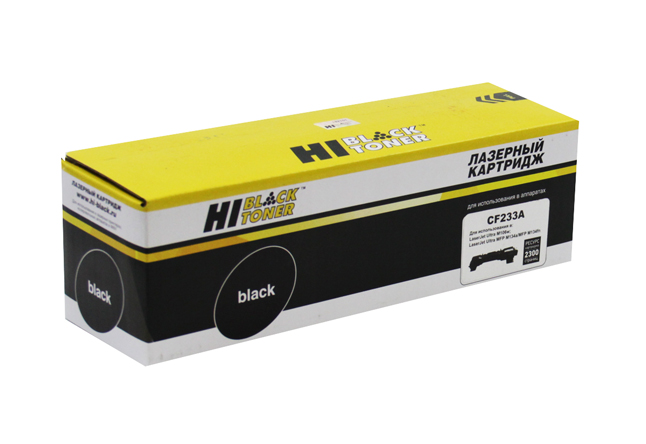 Картридж лазерный Hi-Black HB-CF233A (33A/CF233A), черный, 2300 страниц, совместимый для LaserJet Ultra M134a / M134fn / M106w без чипа