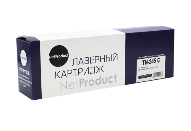 Картридж лазерный NetProduct N-TN-245C (TN-245C), голубой 2200 страниц, совместимый, для Brother HL-3140CW/3150CDW/3170CDW