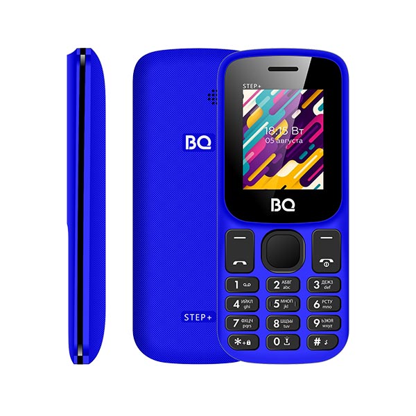 Мобильный телефон BQ 1848 Step+, 1.77 160x128 TN, 32Mb RAM, 32Mb, BT, 2-Sim, 600 мА·ч, темно-cиний