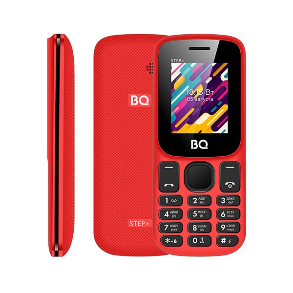 Мобильный телефон BQ 1848 Step+, 1.77 160x128 TN, 32Mb RAM, 32Mb, BT, 2-Sim, 600 мА·ч, красный/черный