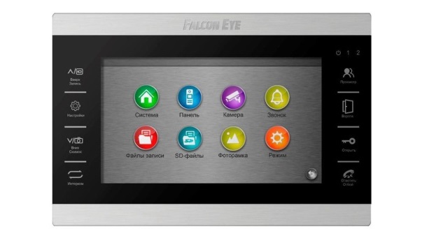  Видеодомофон Falcon Eye FE-70 ATLAS HD, 7 1024x600, поддержка панелей: 2 шт., поддержка камер: 2 шт., черный