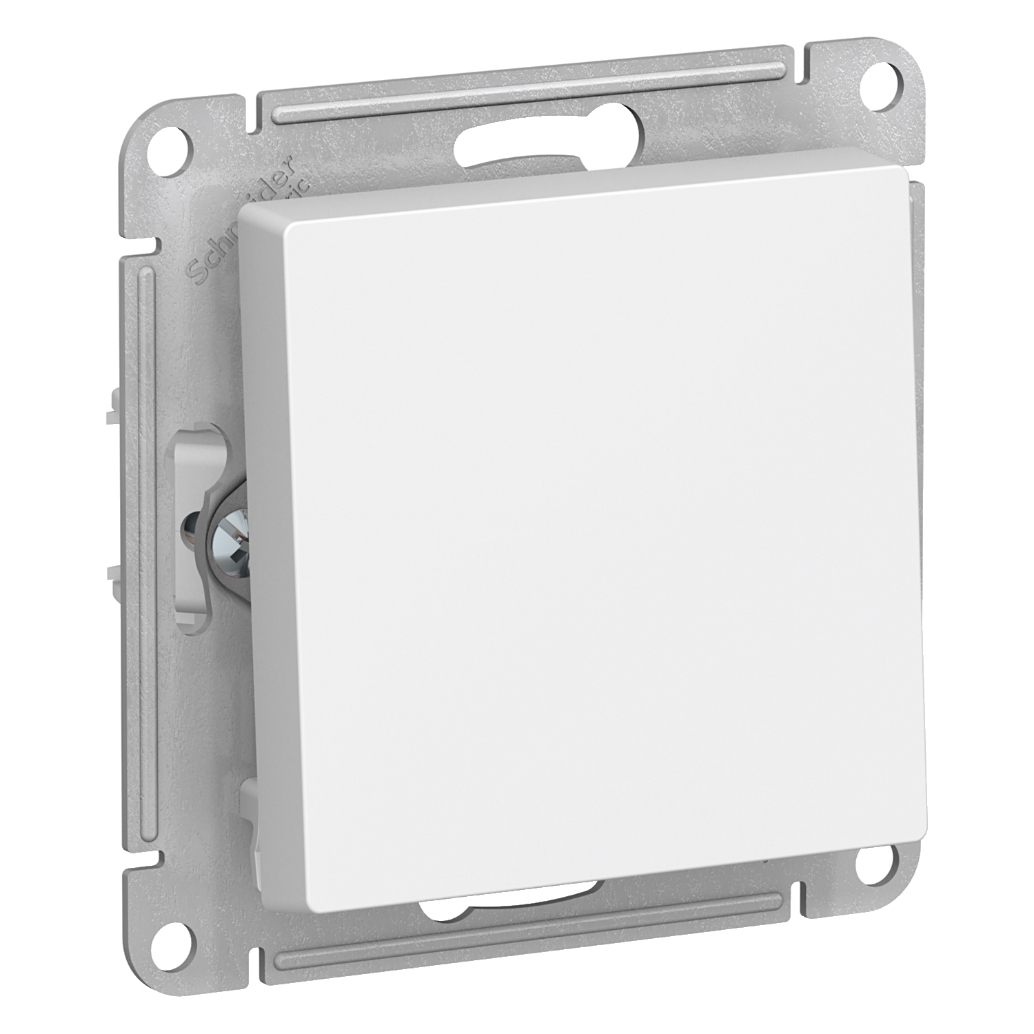Выключатель Schneider Electric AtlasDesign, 1кл., скрытый монтаж, механизм с накладкой без рамки, белый (ATN000111)