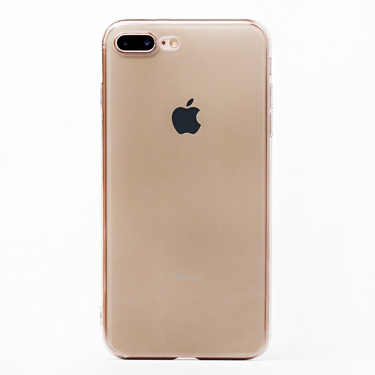 Чехол-накладка Ultra Slim для смартфона Apple iPhone 7 Plus/8 Plus, силикон, прозрачный черный (103373)