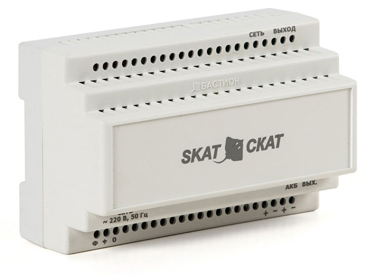 ИБП БАСТИОН SKAT-12-6.0-DIN 12V, 6A, белый