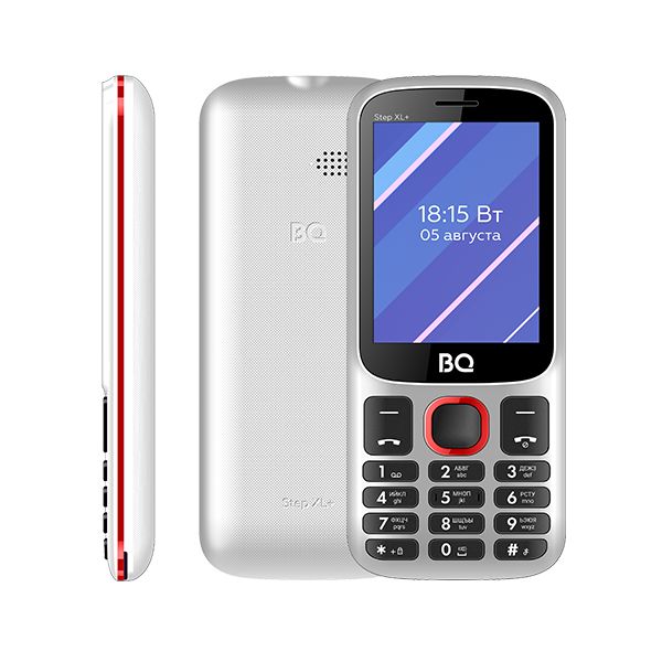 Мобильный телефон BQ 2820 Step XL+, 2.8 TN, 32Mb RAM, 32Mb, 2-Sim, 1000 мА·ч, micro-USB, белый/красный