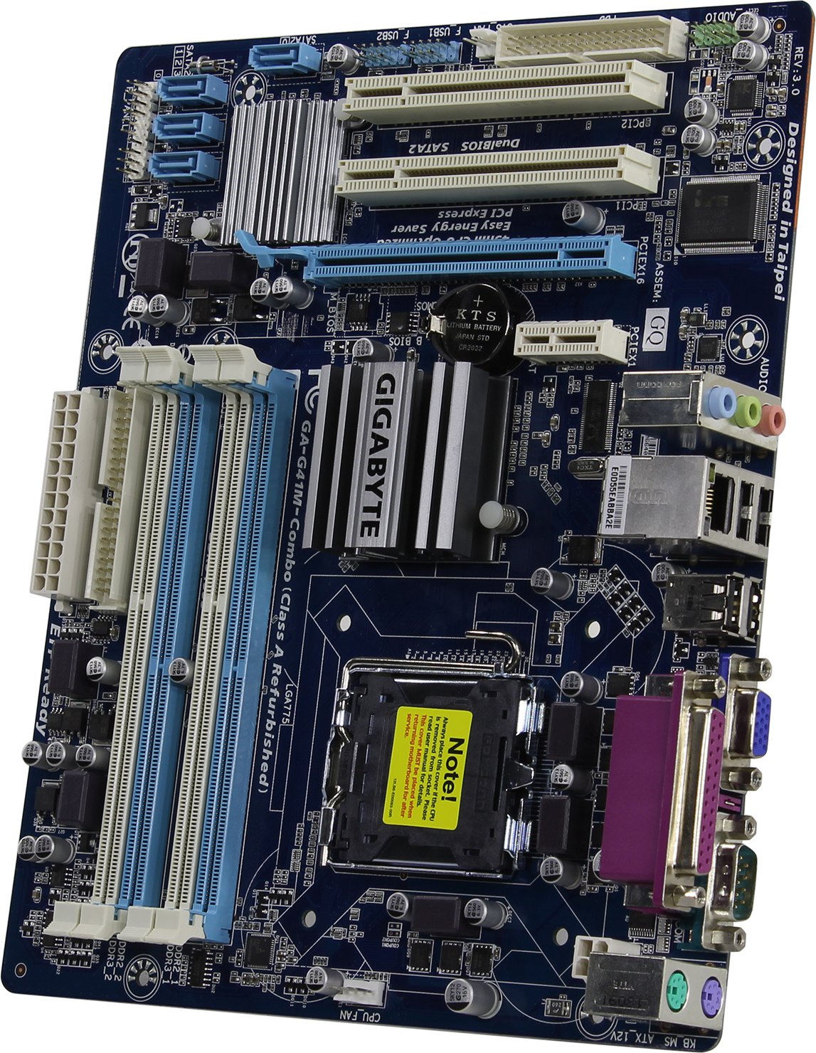Материнская плата GIGABYTE GA-G41M-Combo-GQ, Socket775, Intel G41, GLAN, VGA, mATX, Bulk