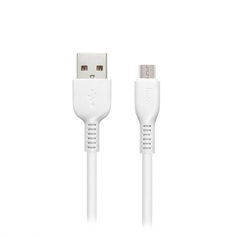 Кабель USB-Micro USB, экранированный, 2A 1 м, белый HOCO (85415)