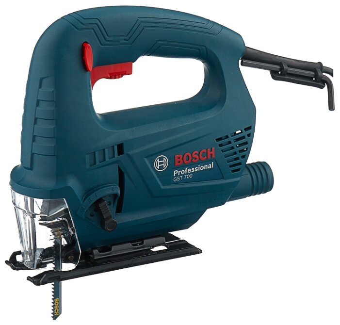 Лобзики электрические Электролобзик Bosch GST 700, 500Вт, маятниковый ход, регулировка частоты хода, сдув опилок (06012A7020)