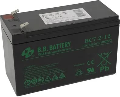 Аккумуляторная батарея для ИБП B.B.Battery BC 7.2-12, 12V, 7.2Ah