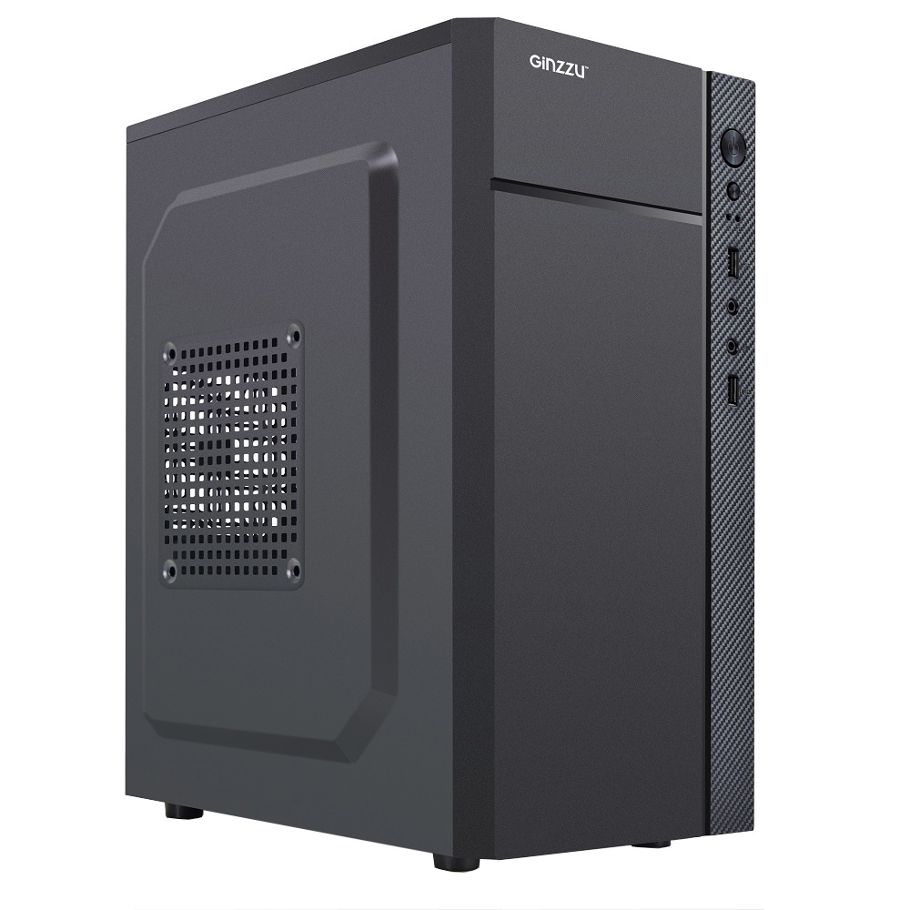 Корпус Ginzzu B220, mATX, Mini-Tower, черный, без БП