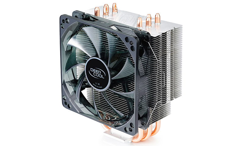 Кулер для процессора DeepCool GAMMAXX 400 BLUE BASIC для Socket/ 115x/ 1200/ AM2/ AM2+/ AM3/ AM3+/ FM1/ AM4/ FM2/ FM2+, 120 мм, 1500rpm, 30 дБА, 125 Вт, 4-pin PWM, Al, Blue LED (DP-MCH4-GMX400P-BL)