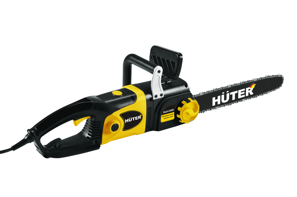 Пила цепная Huter ELS-2800, 2800Вт, шина 45 см, сетевая, 5.1кг (70/10/7)