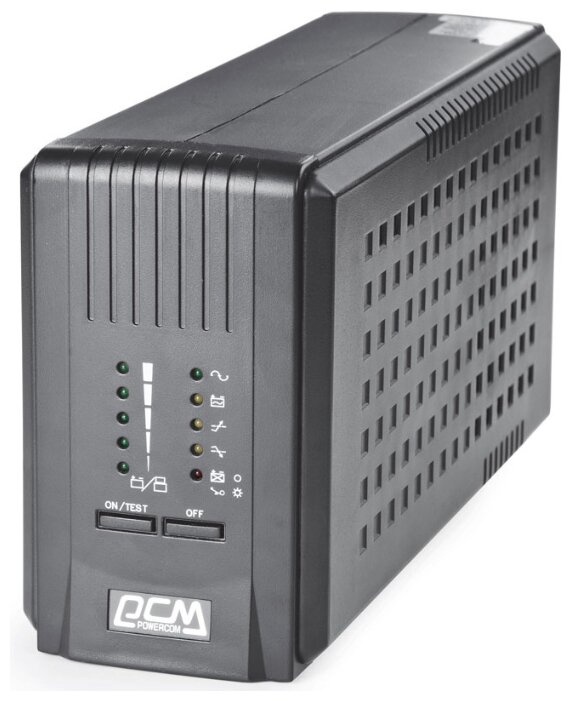 ИБП Powercom Smart King Pro + SPT-500-II, 500 VA, 400 Вт, IEC, розеток - 5, USB, черный