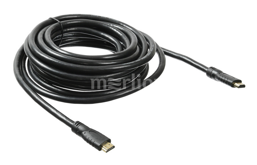 Кабель HDMI(19M)-HDMI(19M) v2.0, экранированный, 7 м, черный Buro