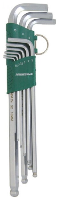 Набор ключей торцевых шестигранных Jonnesway H06SA109S, предметов в наборе: 9шт., -