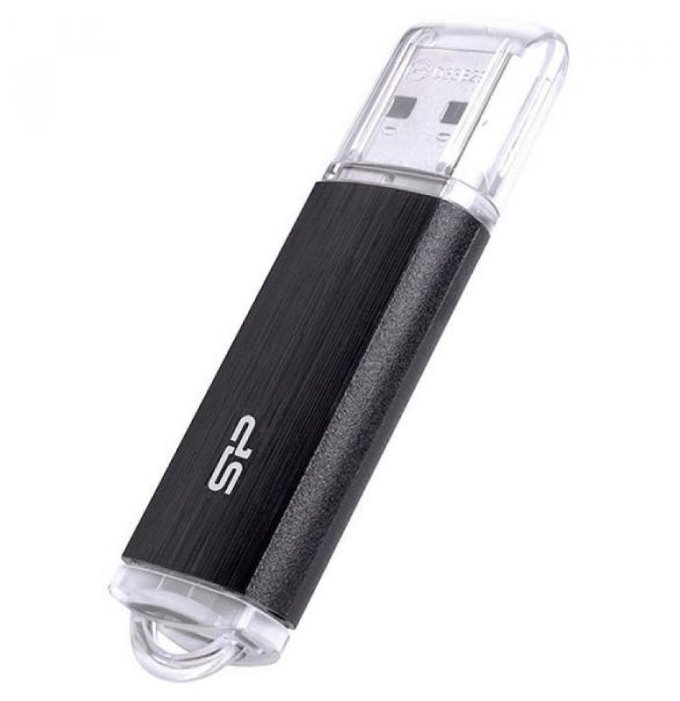 Флешка 64Gb USB 2.0 Silicon Power Ultima U02, черный (SP064GBUF2U02V1K)