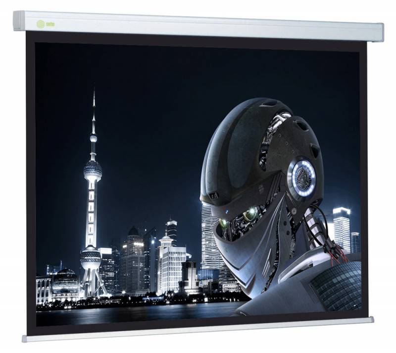   E2E4 Экран для проектора настенно-потолочный рулонный Cactus Wallscreen CS-PSW-127X127 1:1, 127x127см, белый