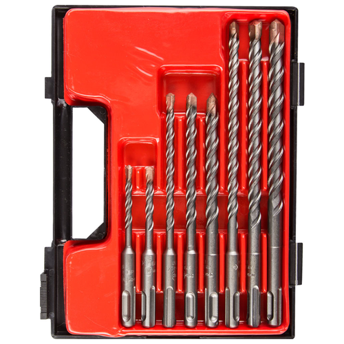 Набор буров SDS plus, 5 х 110, 6 х 110, 6 х 160, 8 х 160, 10 х 160, 8 х 210, 10 х 210, 12 х 210 мм, 8шт. ЗУБР (29314-H8)