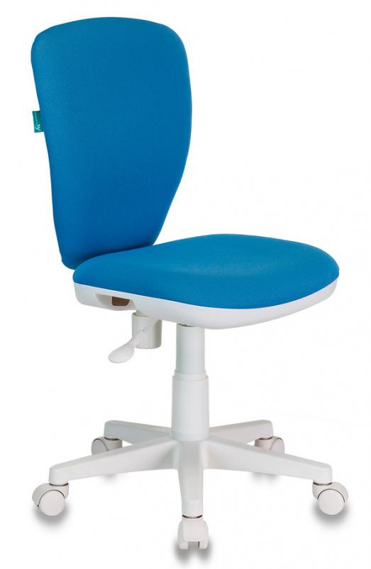 Детские кресла Кресло детское Бюрократ KD-W10 белый/голубой (KD-W10/26-24)