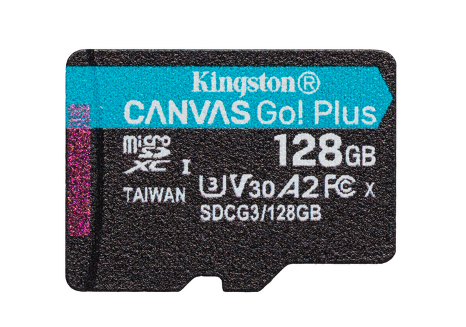   E2E4 Карта памяти 128Gb microSDXC Kingston Canvas Go! Plus Class 10 UHS-I U3 (SDCG3/128GBSP)