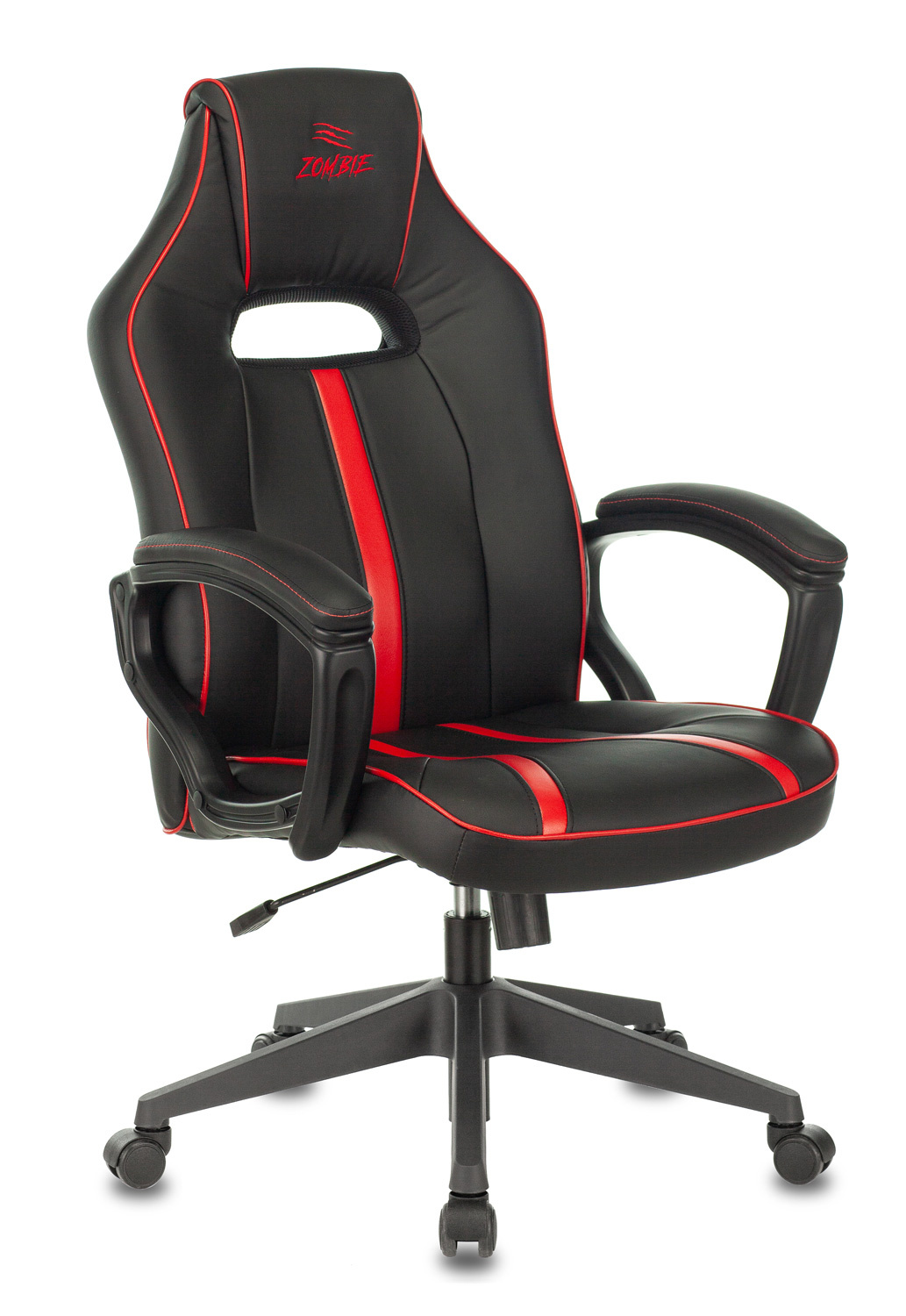 Игровые кресла Кресло игровое Бюрократ VIKING ZOMBIE A3 черный/красный (VIKING ZOMBIE A3 RED)
