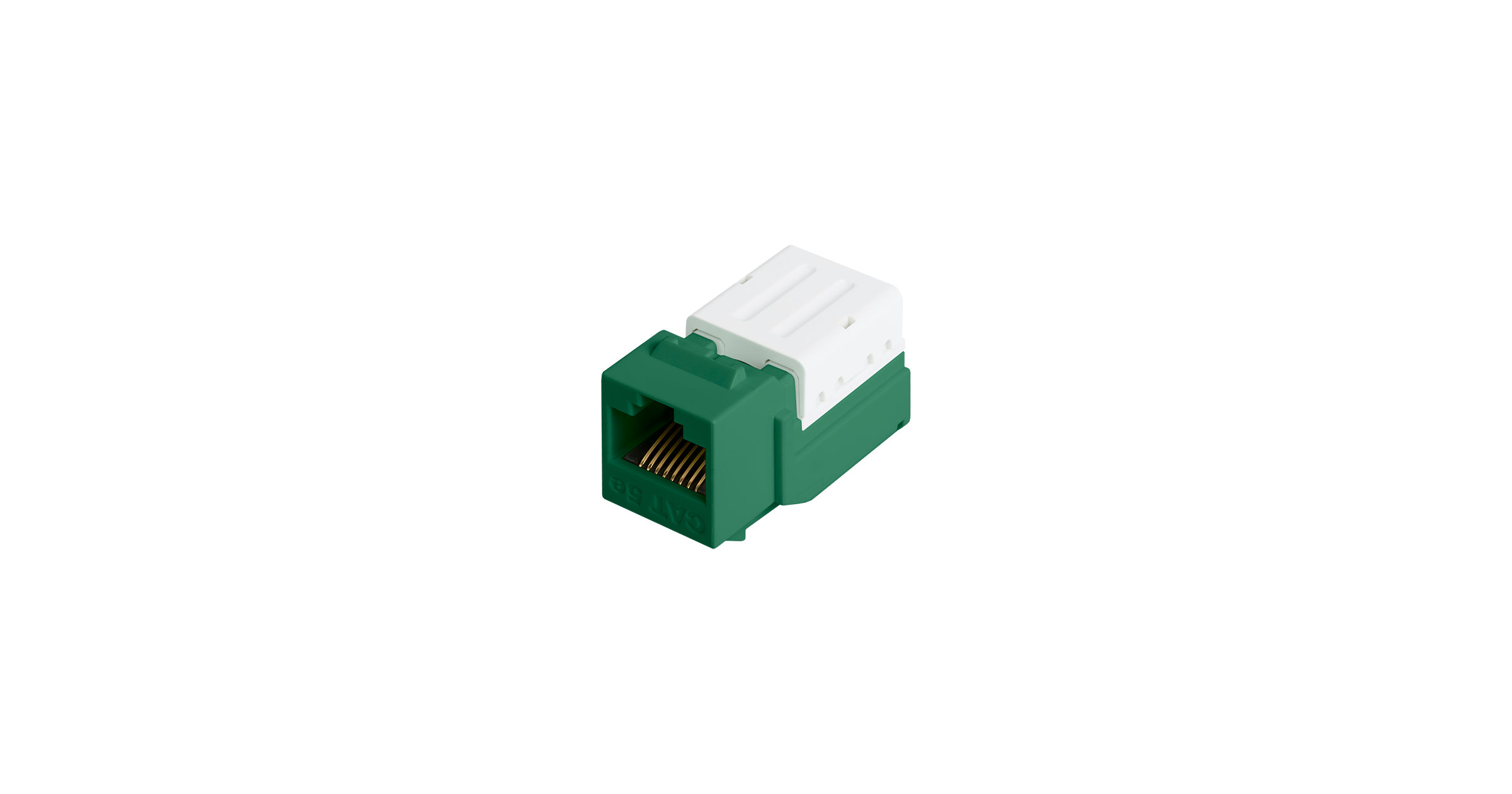 Модули Keystone, вставки Модуль Keystone NIKOMAX Fast Termimnation, 1xRJ-45 cat.5e, 1шт., зеленый/белый (NMC-KJUD2-FT-GN)