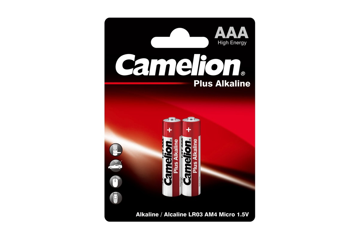 Элементы питания  E2E4 Батарея Camelion lr03-bp2, AAA, 1.5V, 2шт