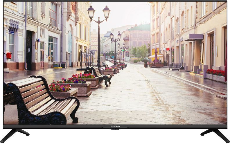 Телевизор 40 Supra STV-LC40ST00100F, FullHD, 1920x1080, DVB-T2 /C /S2, HDMIx3, USBx2, WiFi, Smart TV, черный