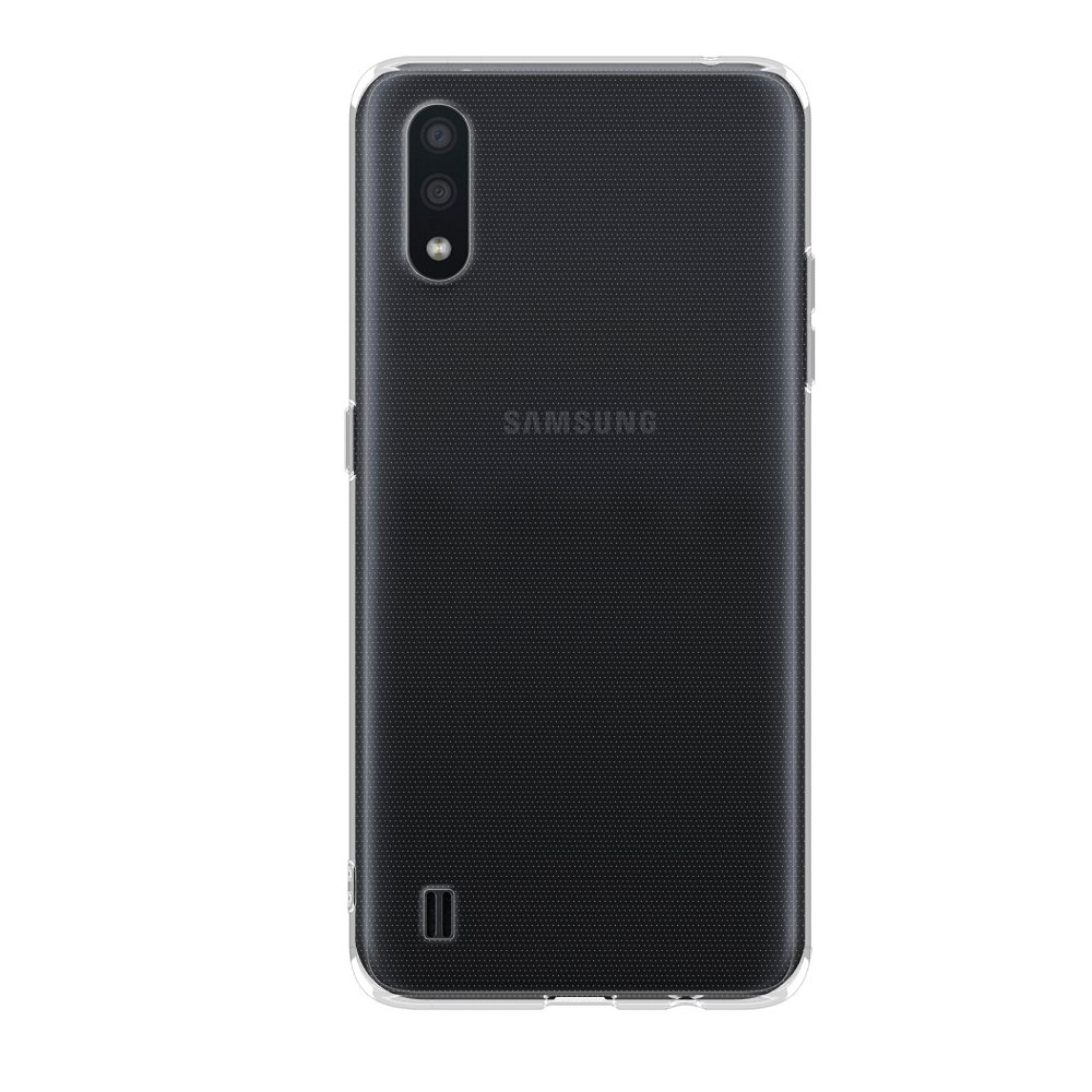 Чехол-накладка Deppa Gel Case Basic для смартфона Samsung Galaxy A01, термопластичный полиуретан (TPU), прозрачный (87466)