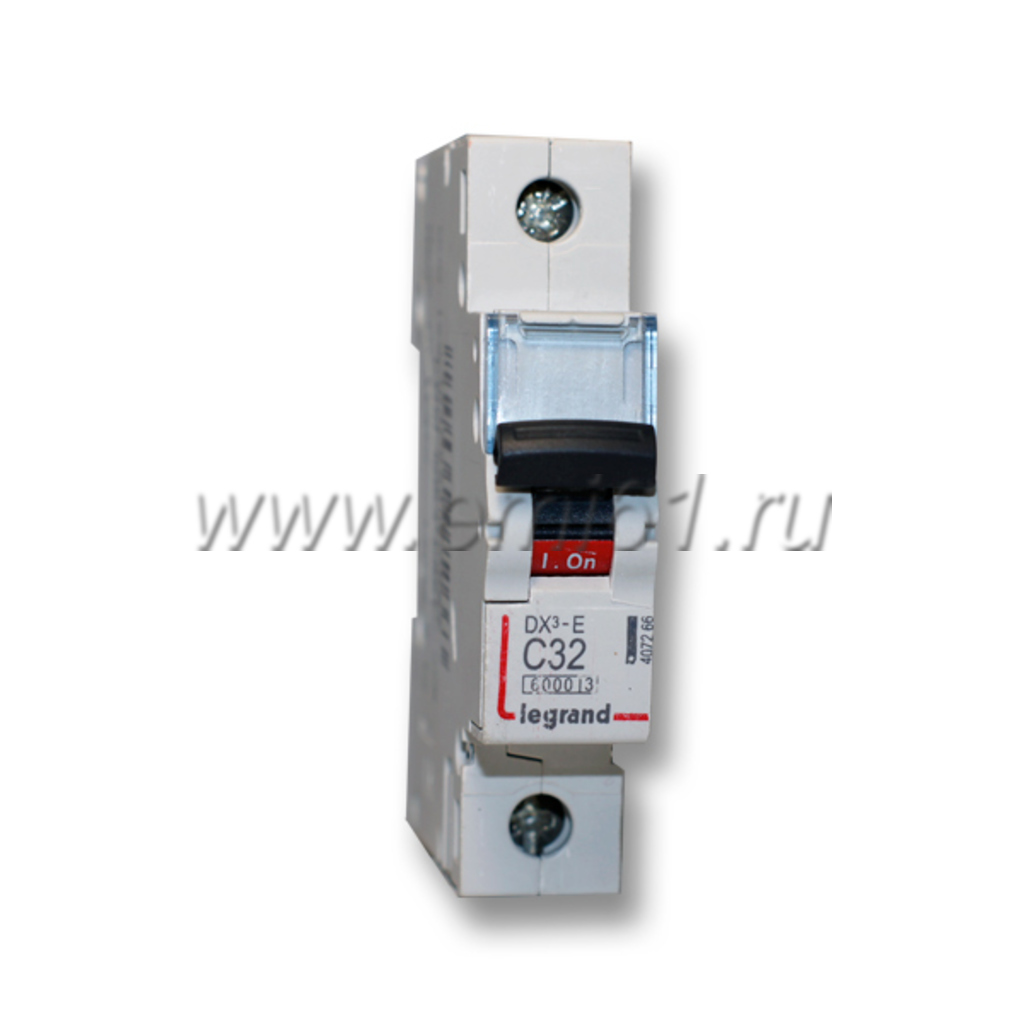 Выключатель автоматический Legrand DX3-E 1P однополюсный (1P/1П) 32А C 6кА (407266)