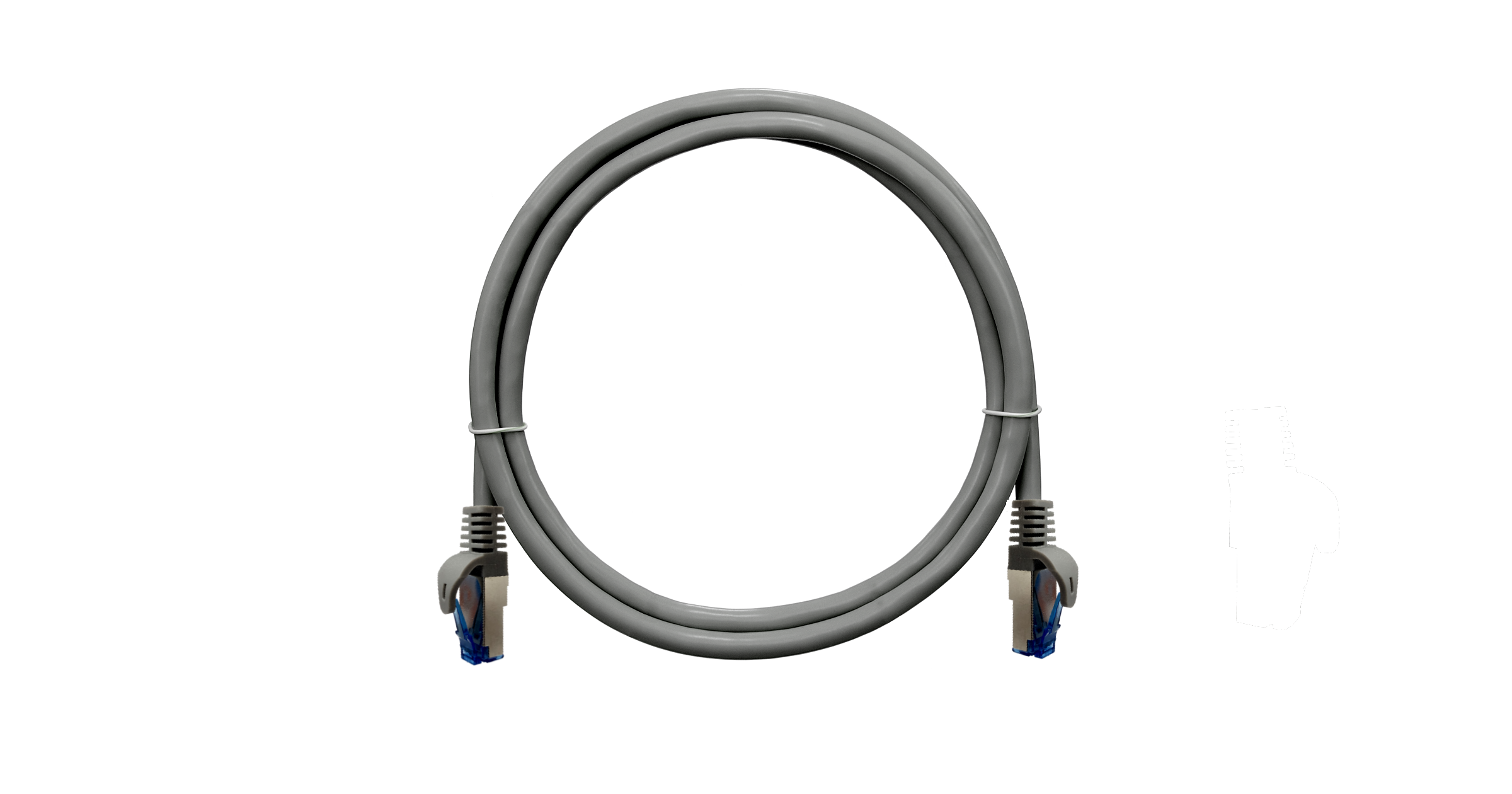 Патч-корд SSTP кат.6, 5м, RJ45-RJ45, серый, CU, LSZH, экранированный, NIKOMAX (NMC-PC4SE55B-ES-050-C-GY)