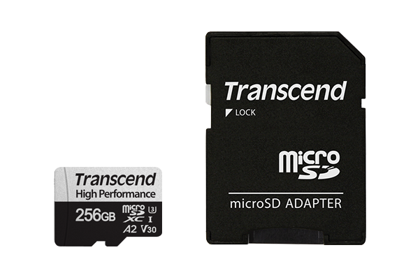  Карта памяти 256Gb microSDXC Transcend 330S Class 10 UHS-I U3 + адаптер