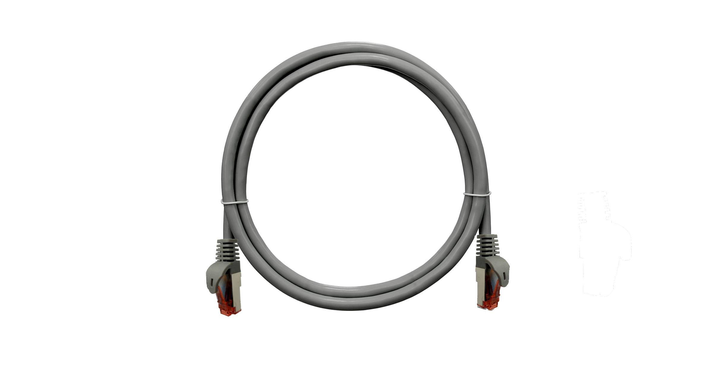 Патч-корд SSTP кат.6a, 0.3м, RJ45-RJ45, серый, CU, LSZH, экранированный, NIKOMAX (NMC-PC4SA55B-ES-003-C-GY/NMC-PC4SA55B-ES-003-C-GY)