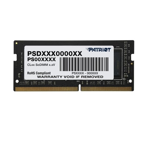 Для ноутбука (SO-DIMM)  E2E4 Память DDR4 SODIMM 16Gb, 2666MHz, CL19, 1.2 В, Patriot Memory, Signature Line (PSD416G266681S)