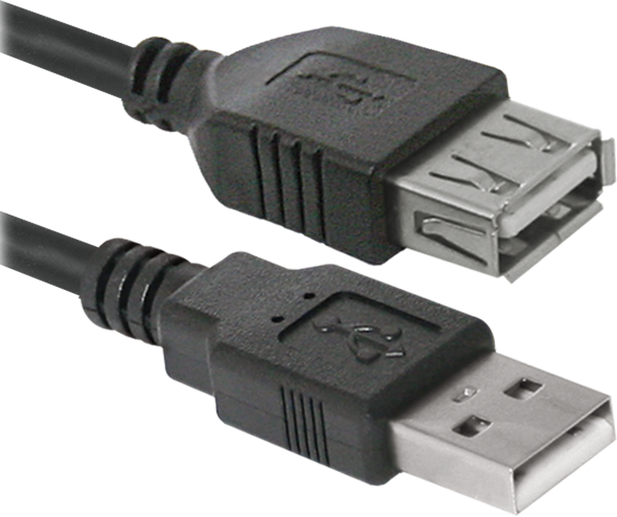 Кабель USB 2.0(AM)-USB 2.0(AF), Defender, 5m, черный (USB02-17/87454)