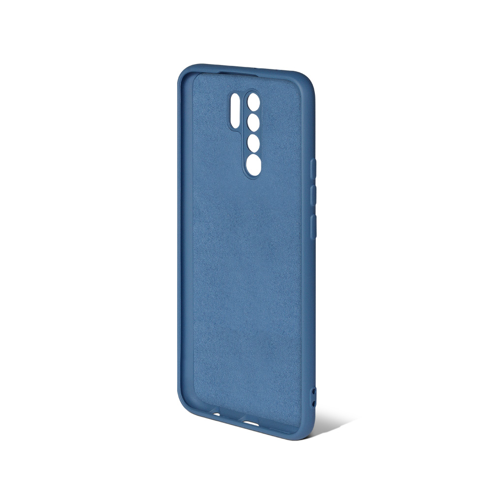 Чехол-накладка DF DF xiOriginal-12 (blue) для смартфона Xiaomi Redmi 9, силикон, синий (DF xiOriginal-12 (blue))
